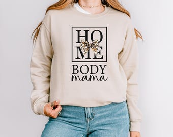 Moletom "Mamãe Caseira", Moletom "Mamãe Aconchegante", Moletom com Laço de Oncinha, Blusa "Mamãe Introvertida", Camiseta "Mamãe Coquette Neutra", Presente para a Mamãe