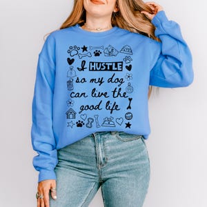 Hunde Mama Sweatshirt Hunde Mama Lustiges Hunde Sweatshirt Fell Mama Sweatshirt Lustiges Hunde Sprüche Womens Crewneck Muttertags Sweatshirt für Sie