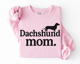 Sweatshirt teckel moeder, schattige worstje hond sweatshirt voor vrouwen, minimalistisch Doxie minnaar cadeau, hond moeder trui, cadeau voor teckel eigenaar