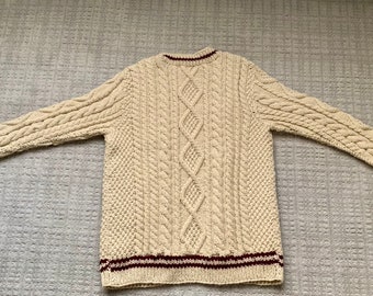 Hand knit folklore-inspired cardigan