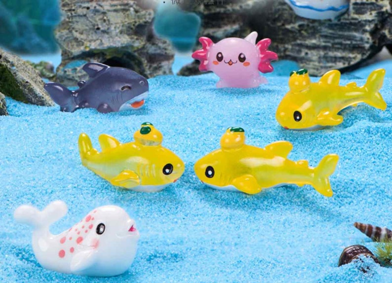 Resin Fish Axolotl, Whale, Fish, Dolphin, Jelly Fish , Slime Supplies ...