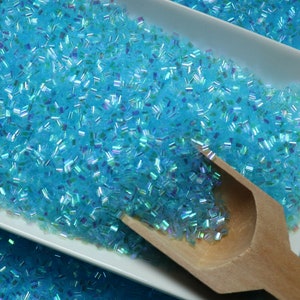 Iridescent Crispy Bingsu Beads For Crunchy (BTL) Slime, Iridescent Straw  Beads, 3D Glitter, Slime Supply (Copper Orange Metallic, 25 Gram Bag) 