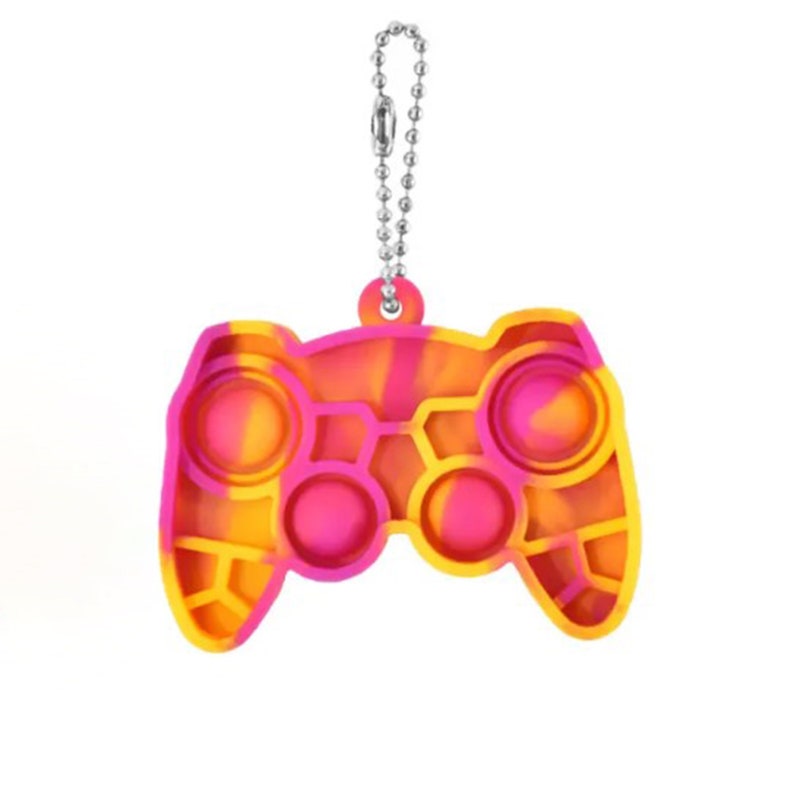 Game Controller Popit Keychain Sensory Toy Stress Toy Etsy