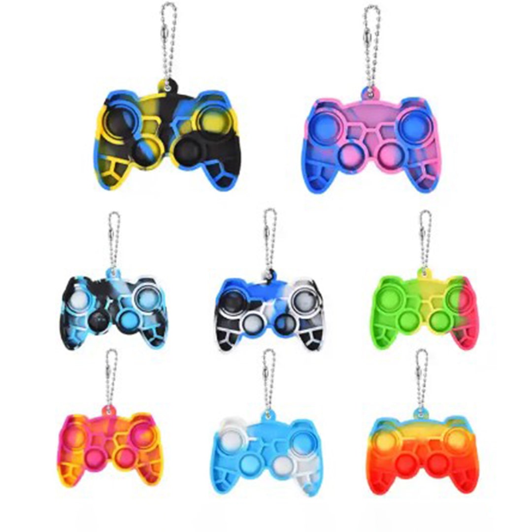 Game Controller Popit Keychain Sensory Toy Stress Toy Etsy