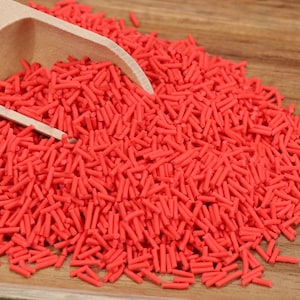 Red Clay Sprinkles, Fake Sprinkles, Polymer Sprinkles,, Sprinkle Toppings, Decoden, Rainbow Sprinkles, Slime Supplies