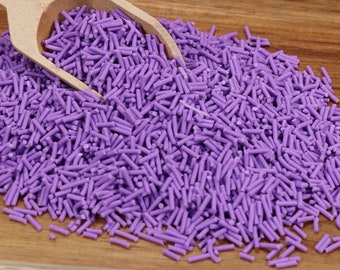 Purple Clay Sprinkles, Fake Sprinkles, Polymer Sprinkles,, Sprinkle Toppings, Decoden, Purple Sprinkles, Slime Supplies