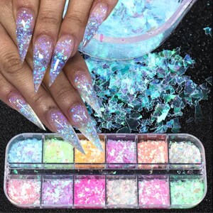 Chunky Glitter Mixed Set, Glitter FLAKES, Chunky Glitter, Manicure Set, Colorful Sequins, Nail Glitter, Slime Supplies, GF3