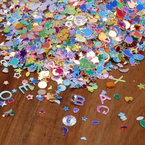 Multicolor Iridescent Heart Shape Glitter, Heart Glitter, 3D glitter, Holo Shift Glitter, Sprinkle Toppings, Slime Supplies