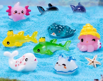 Resin Fish Axolotl, Whale, Fish, Dolphin, Jelly Fish , Slime Supplies, Resin Critters, Animal Charms