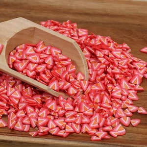 Strawberry Clay Slices, Polymer Clay Slices, Polymer Slices, Fruit Slices, Decoden, Slime Supplies