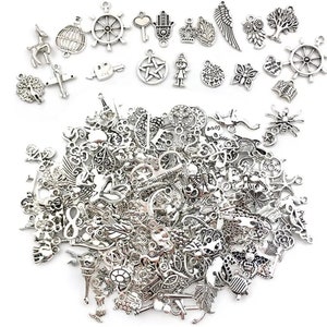 Mixed Vintage Metal Animal Birds Charms Beads Necklace Accessories For Jewelry Making DIY Bracelet Pendant