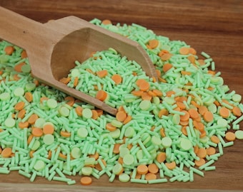 Spring Mix Clay Sprinkles, Fake Sprinkles, Polymer Sprinkles,, Sprinkle Toppings, Decoden, Green Sprinkles, Slime Supplies