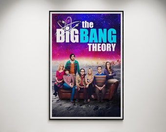 Big Bang Theory Movie Series Poster / Printable Frame / Downloadable File 300 dpi Resolution