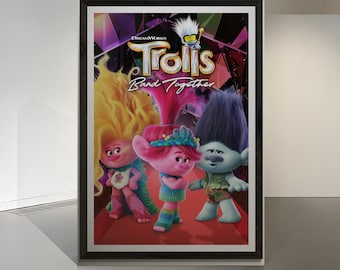 2 Poster film Trolls - Trolls Band Together / Printable frame / Downloadable file resolution 300 dpi