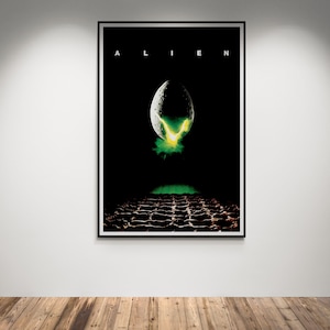Alien movie poster / Printable painting / downloadable file 300 dpi resolution
