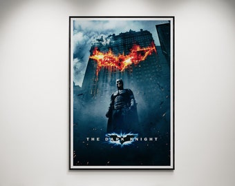 2 Poster film The dark knight - The dark knight movie / Printable frame / Downloadable file resolution 300 dpi