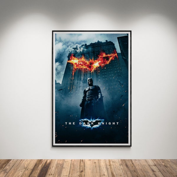 2 Poster film The dark knight - Il cavaliere oscuro movie / Quadro stampabile  / file scaricabile risoluzione 300 dpi