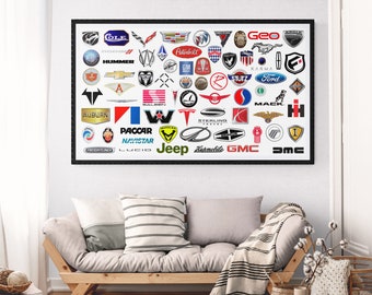 American Cars 75 Logos and brands of the main American car manufacturers in PNG format without background