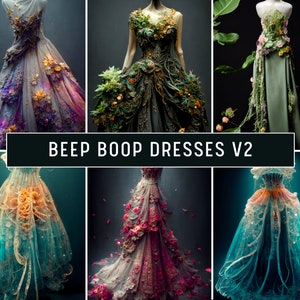 18 Flowery Forest Dresses High Quality Images | Beep Boop Artist | Fantasy Backgrounds Landscapes | Enchanted Forest | AI Art | Midjourney