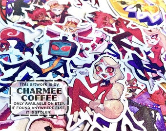 Hazbin Hotel Frosted Stickers