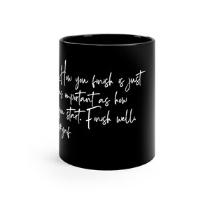 YNF Quote 11oz Black Coffee Mug