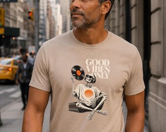 Good vibes only, vinyl vintage graphic tee