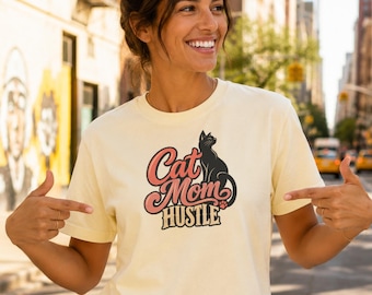 Cat hustle, vintage graphic tee