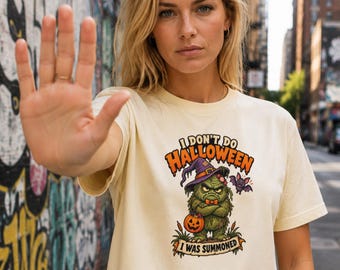 I don't do halloween, whimsical graphic tee
