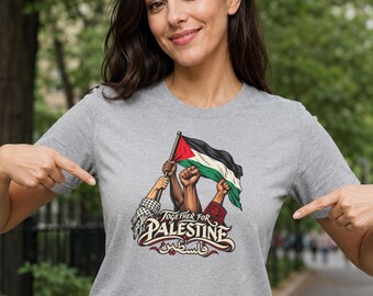 Together for palestine, activist tee