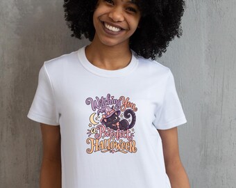 Witching you purrfect halloween, graphic tee