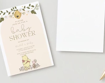 Winnie the Pooh Baby Shower Invitation