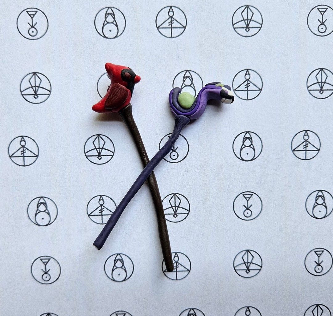 Miniature Owl House Palisman Staff Flapjack & Stringbean Etsy