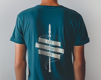 Life Before Death shirt, Stormlight Archive Shirt, Kaladin Stormblessed t-shirt, Cosmere fan gift, fantasy clothing, Radiant ideal quote