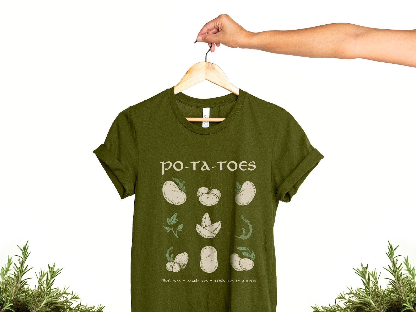 Potatoes Boil Em Mash Em Shirt, Lord of the Rings Shirt, Cottagecore
