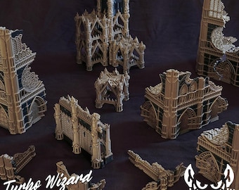 Nugoth Foldable Terrain Table Set for 11th | 32mm Wargaming Terrain | 3D Printed | Tinker Junkie
