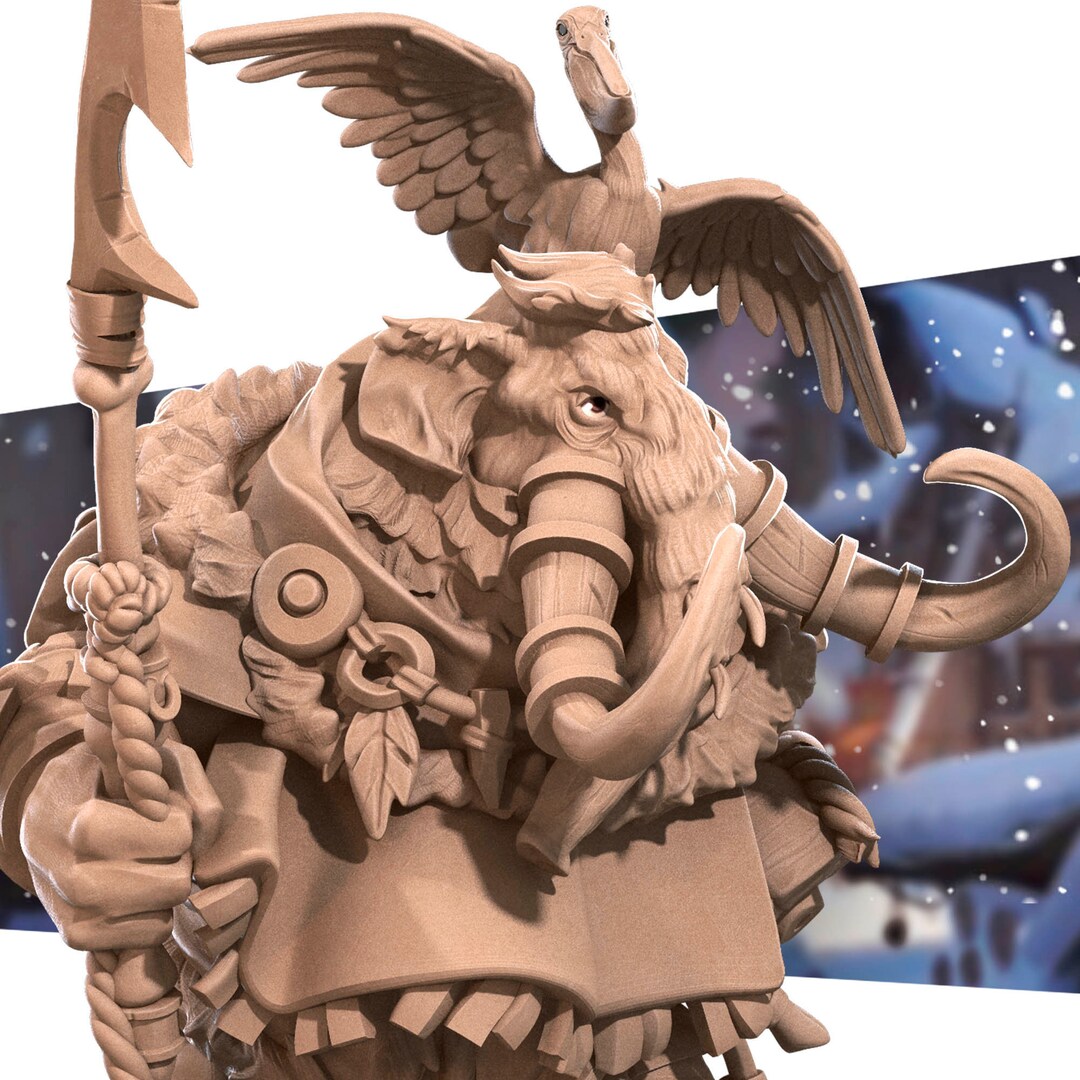 Loxodon Hunter RPG Dnd 32mm 3D Printed Miniatures - Etsy
