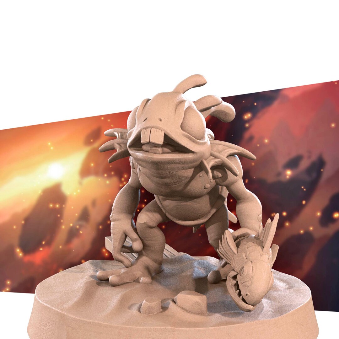 Murloc Trickster | RPG | Dnd | 32mm 3D Printed Miniatures | Bite the ...