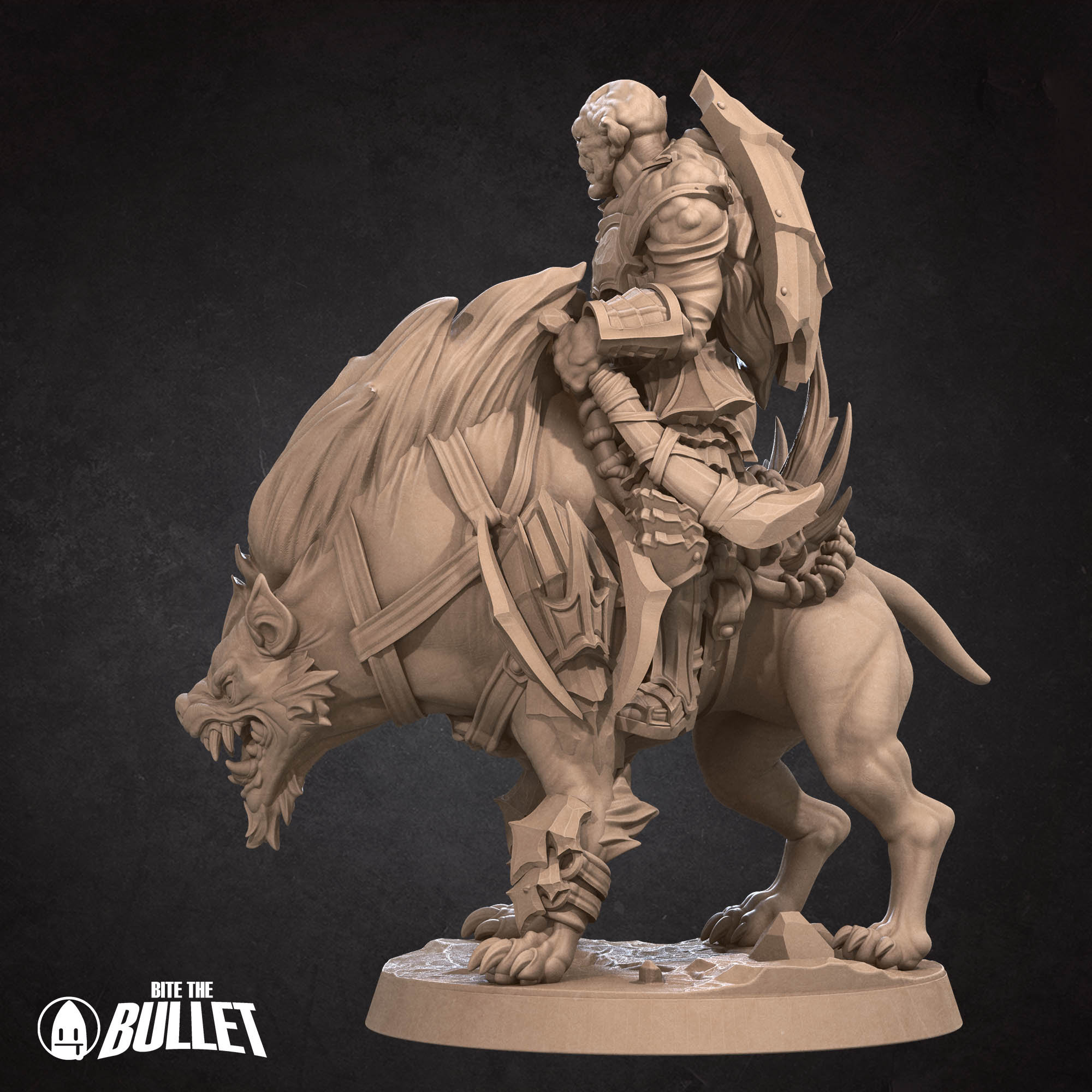 Warg Rider Lieutenant | RPG | Dnd | 28mm 32mm 3D Printed Miniatures ...