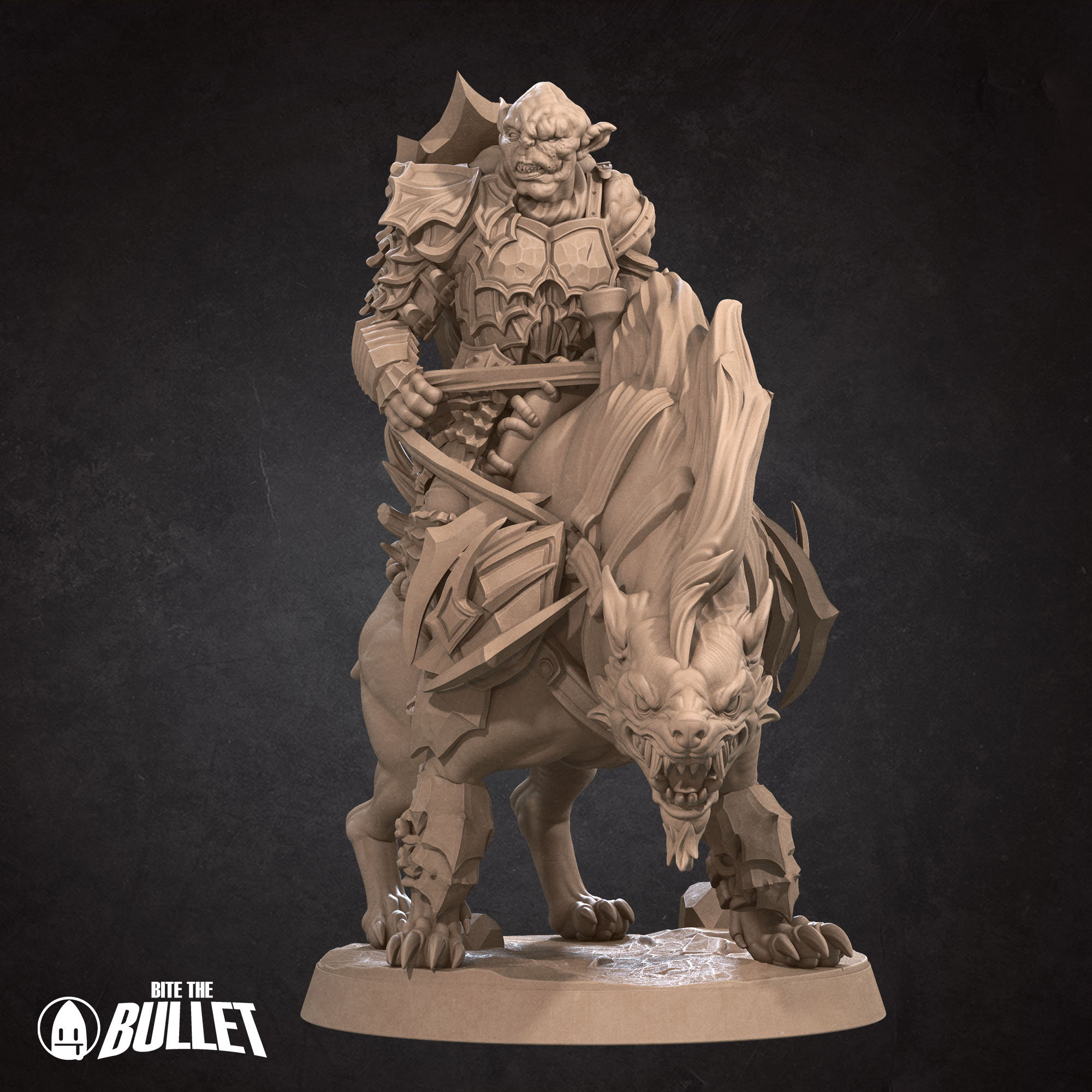 Warg Rider Lieutenant | RPG | Dnd | 28mm 32mm 3D Printed Miniatures ...