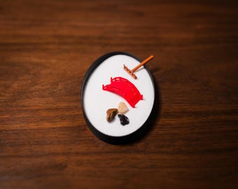 Mini Zen Garden Kit (Oval): 3D Printed Japanese Meditation Set