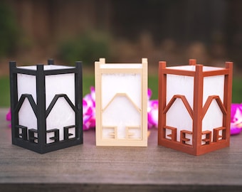 Avatar Earth Japanese Lantern: 3D Printed LED Night Light