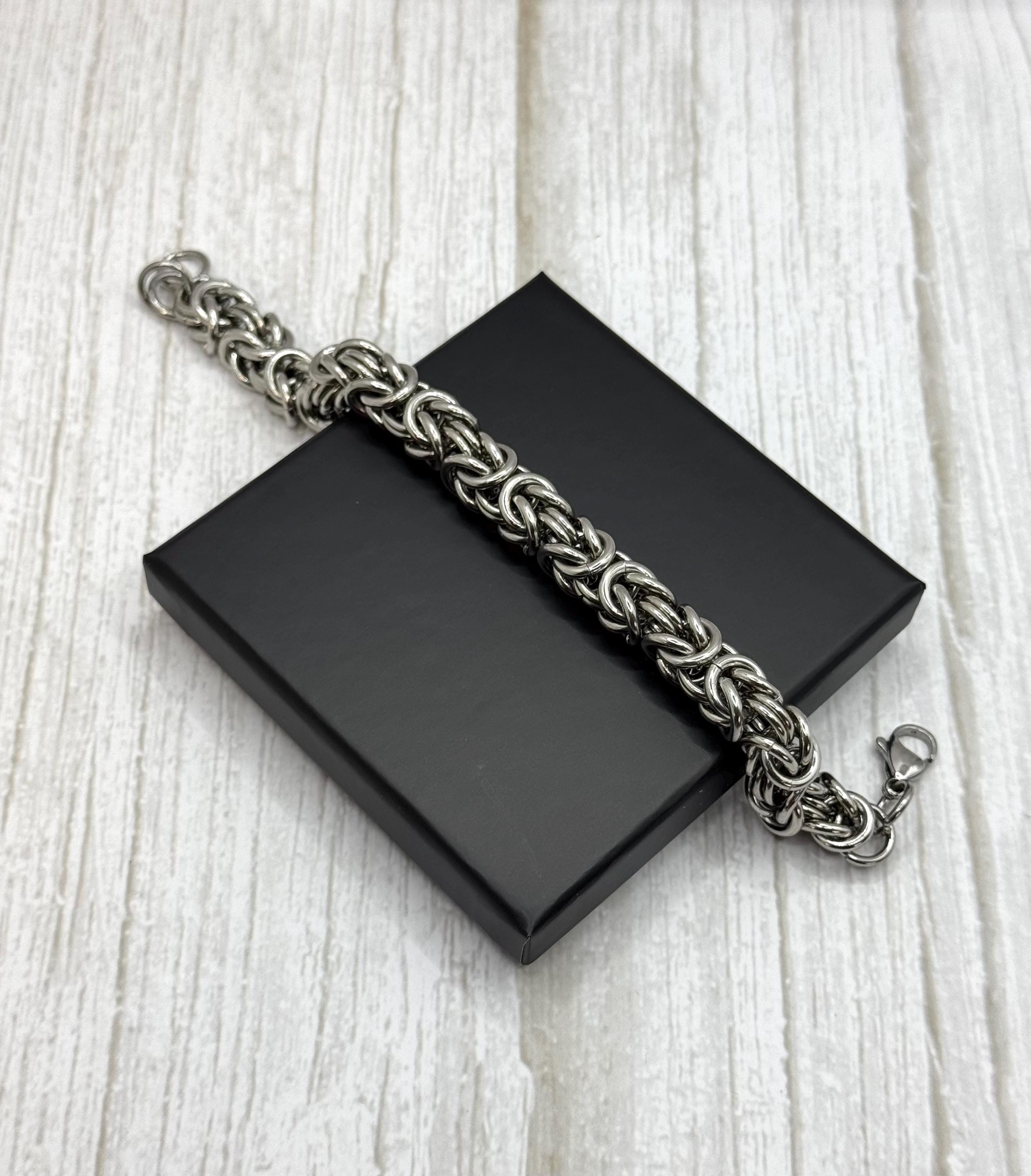 ハンドメイドのステンレススチール製ビザンチンチェーンメイル