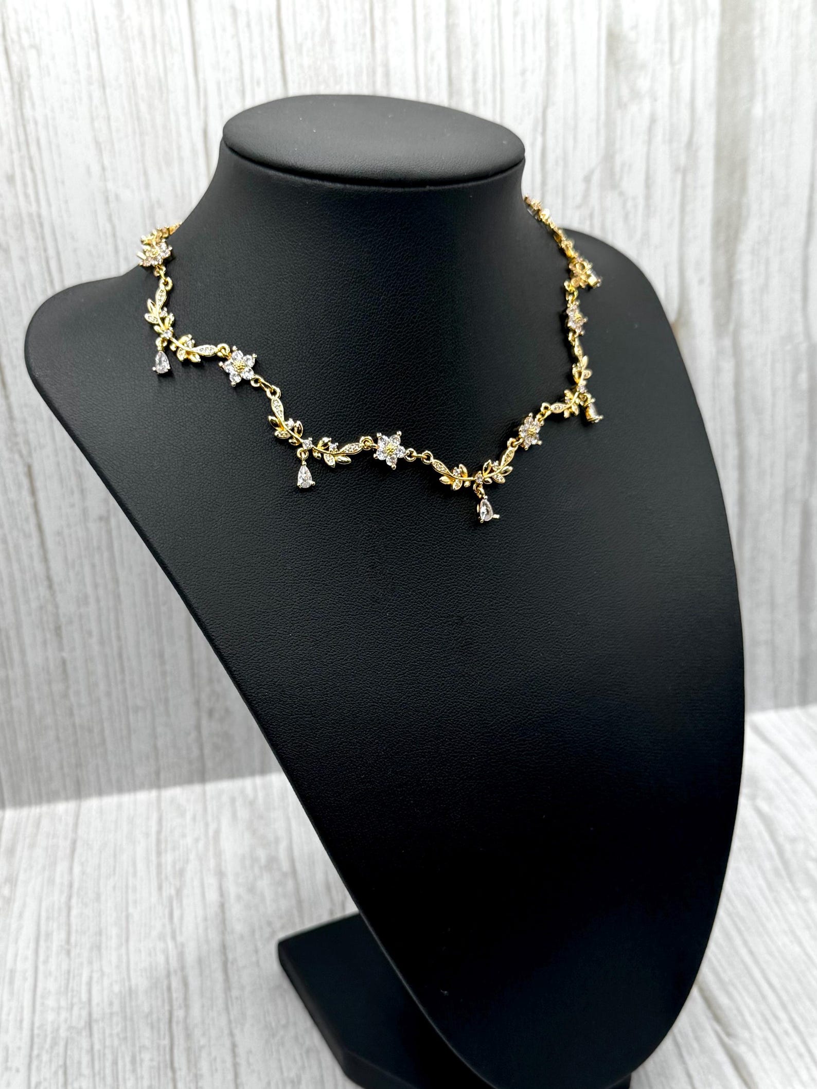Gold Crystal Rhinestone Choker: Victorian Bridal Necklace - Etsy