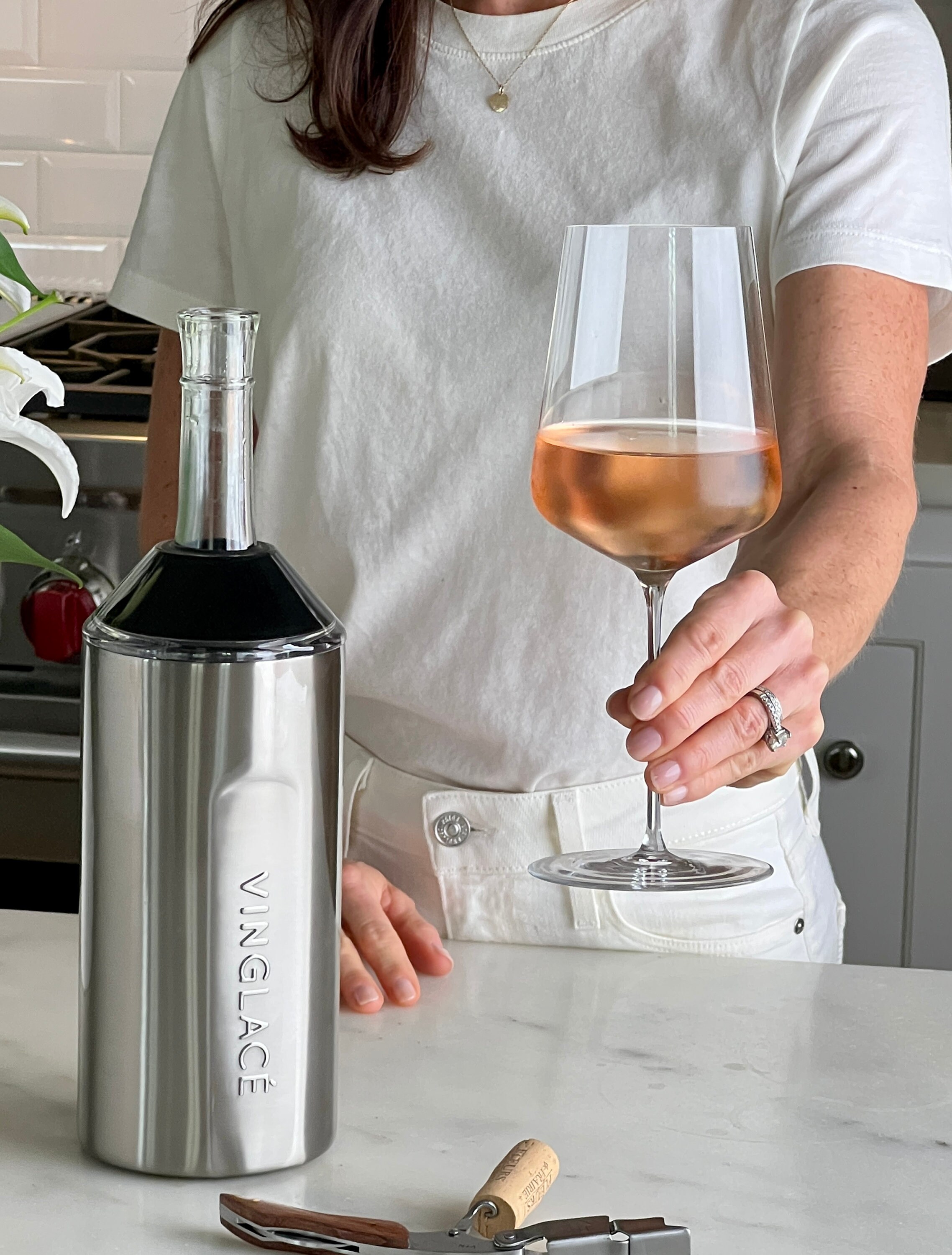 Vinglacé Wine Chiller Champagne Bottle Holder Monogrammed Gift Ideas