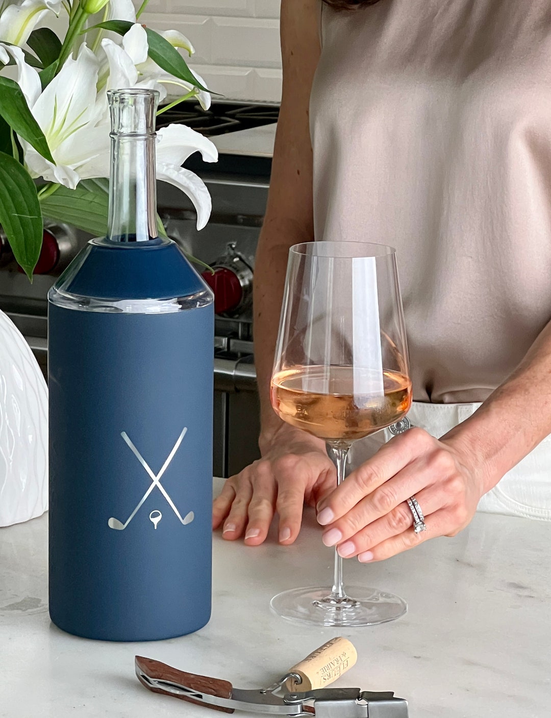 Vinglacé Wine Chiller Champagne Bottle Holder Monogrammed Gift Ideas