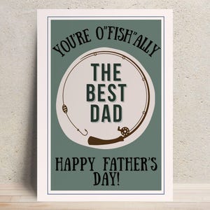 Carte de pêche pour la fête des pères, carte imprimable à téléchargement immédiat, le meilleur père, mari, beau-père, bonus papa, grand-père, frère, ami