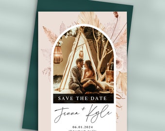 Personalized Save The Date Template | Wedding Date DIY Template, Printable Save the Date Template, Wedding Save The Date Template