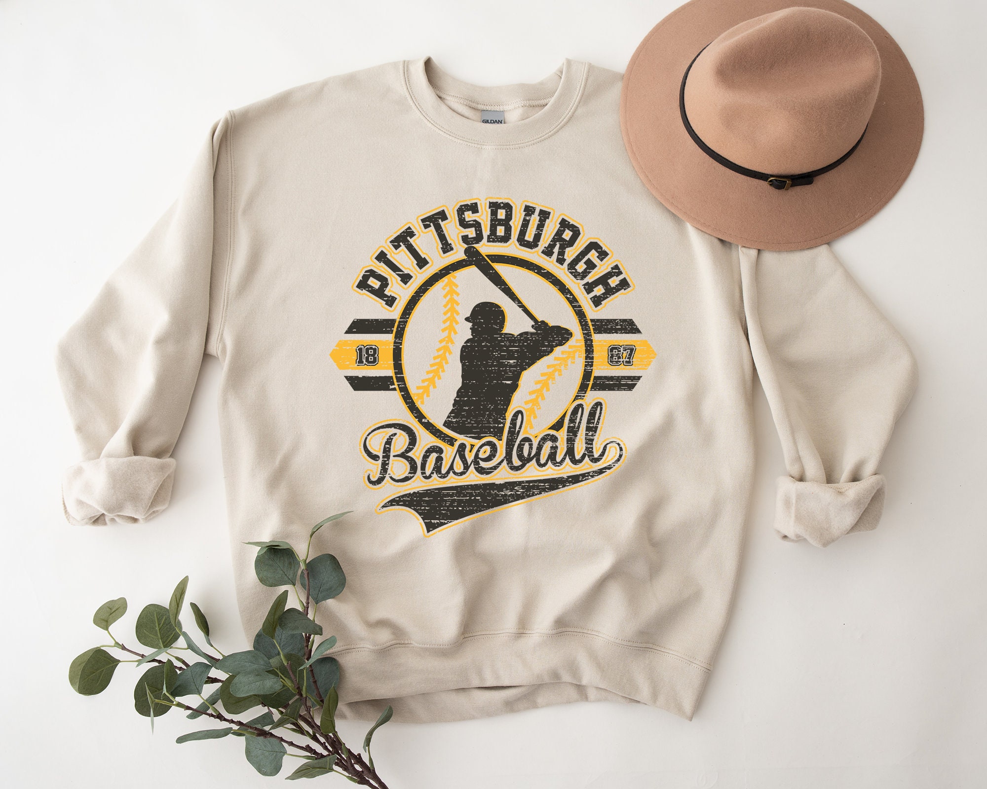 Pittsburgh Baseball T-Shirts Shirt Mascot Vintage Retro Style