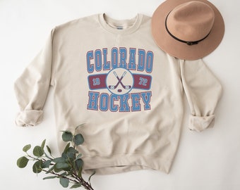 Colorado Avalanch Sweatshirt Retro Crewneck Throwback Avs T-Shirt Vintage Hoodie Gift For Ice Hockey Fan