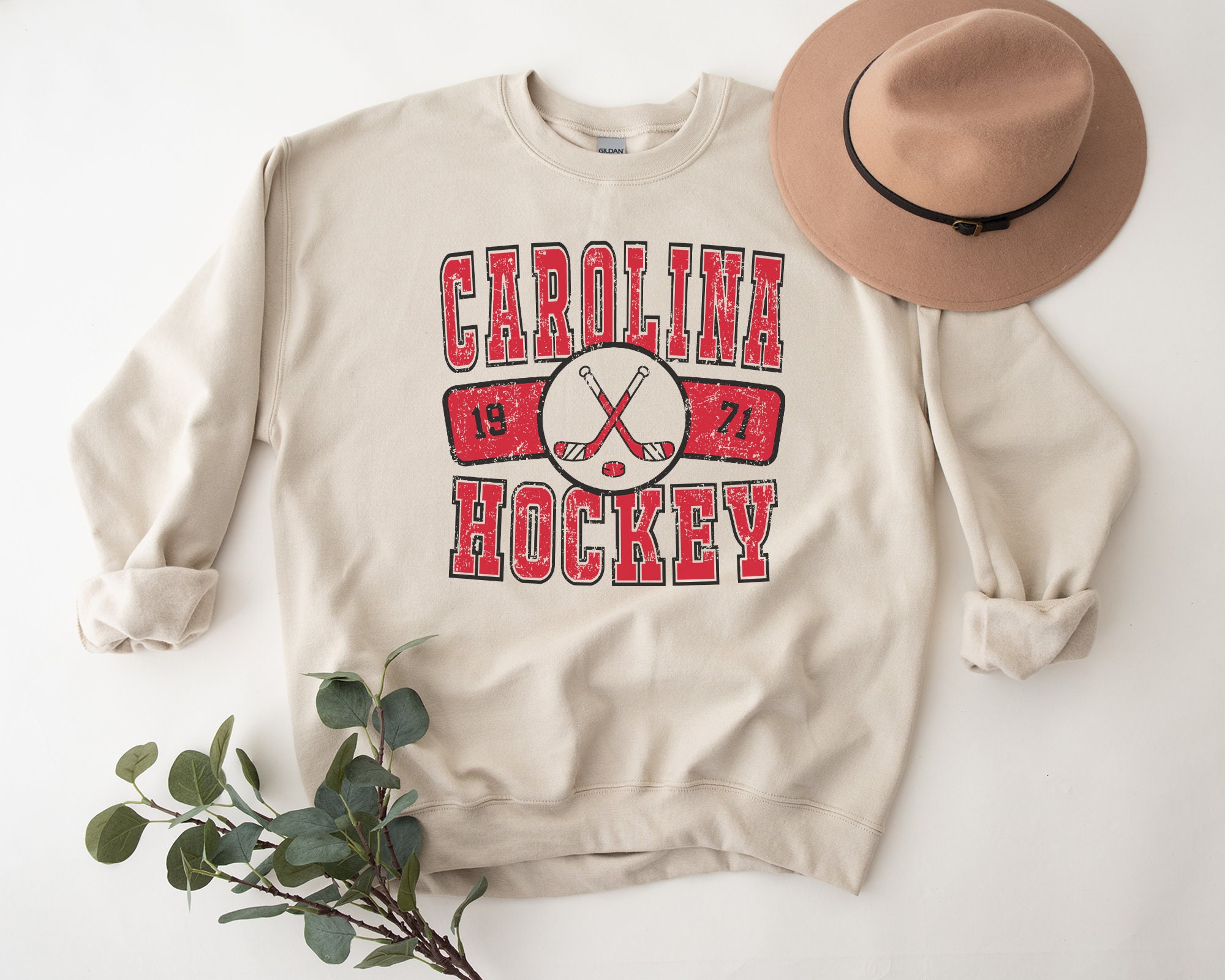 Custom Carolina Hurricanes Unisex With Retro Concepts Sweatshirt